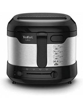 Tefal FF215D  Fritteuse UNO M 1.600W, 1kg Edelstahl/schwarz