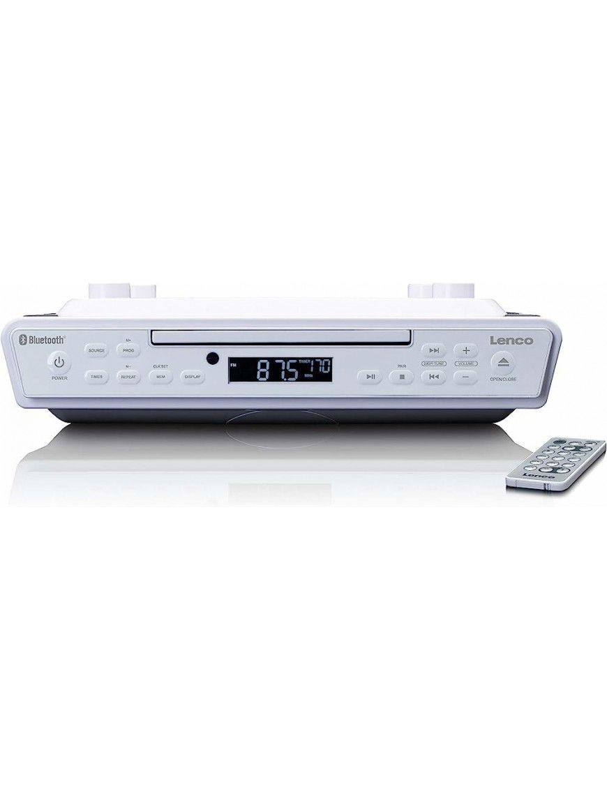 Lenco KCR-150WH Küchenradio mit CD-Player, Weiß