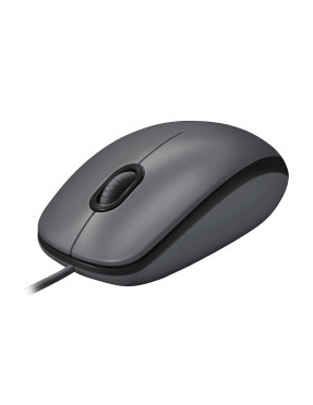 Logitech M100 Schwarz - Kabelgebundene Maus - Komfortabel. R