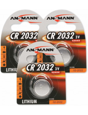 Ansmann Lithium Knopfzelle CR-2032 (silber)