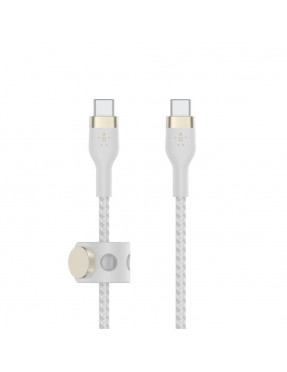 Belkin Pro Flex USB-C/ USB-C Kabel Power Delivery 60W 2m wei