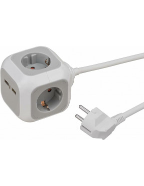 Brennenstuhl Steckdosenwürfel 4-fach + 2x USB 2.0 Charger 21