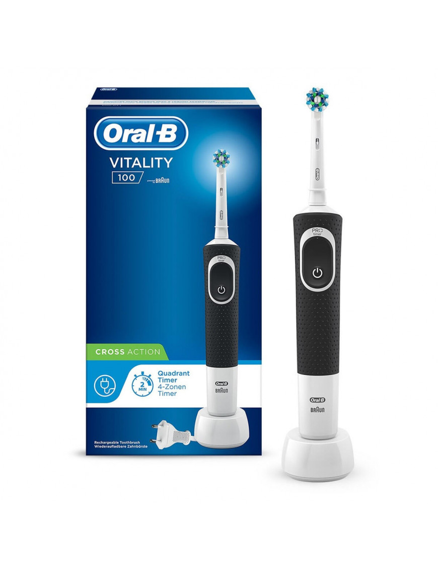 Oral-B Vitality 100 CrossAction Elektrische Zahnbürste schwa