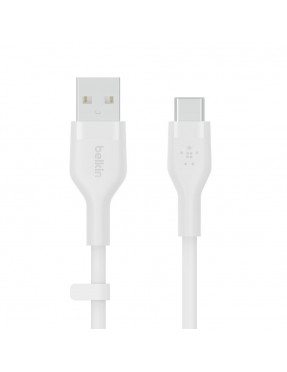 Belkin Flex USB-A/ USB-C Silikon Kabel 2m weiß CAB008BT2MWH