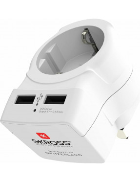 SKROSS Country Adapter Europe to UK USB