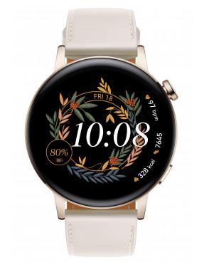 Huawei Watch GT 3 Smartwatch 42mm (Milo) White Leather AMOLE