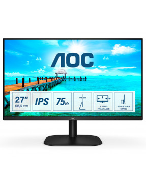 AOC 27B2DA 68,6cm (27“) FHD IPS Monitor HDMI1.4 VGA DVI 75Hz