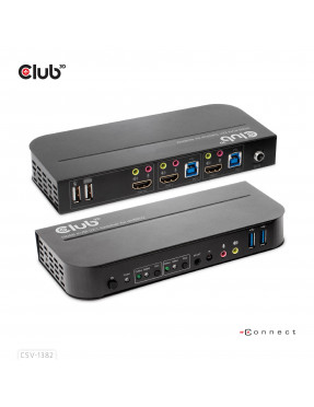 Club3D Club 3D HDMI KVM Switch für Dual HDMI 4K60Hz