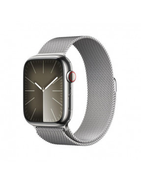 Apple Computer Watch Series 9 LTE 45mm Edelstahl Silber Mila