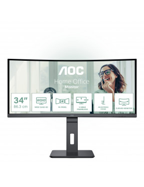 AOC CU34P3CV 86,4cm (34“) UWQHD VA Monitor Curved 21:9 HDMI/