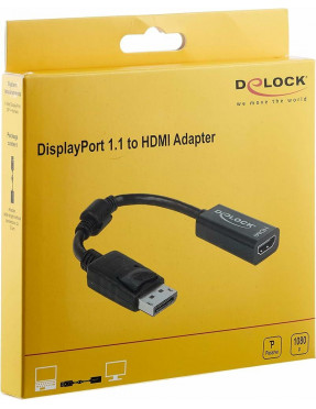 DeLOCK Delock Adapter DisplayPort 1.2 Stecker zu HDMI Buchse
