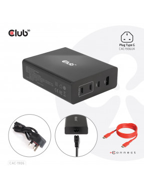 Club3D Club 3D Reise Ladegerät PPS 132W GAN, USB Typ-C/Typ-A