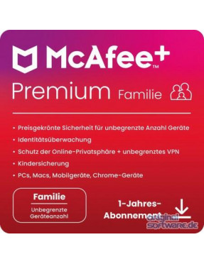 McAfee Plus Premium - Family | Download & Produktschlüssel