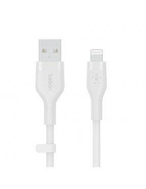 Belkin Flex Lightning/ USB-A Kabel mfi zertifiziert 2m weiß 