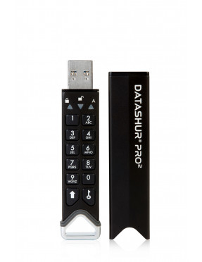iStorage datAshur PRO2 32 GB USB3.2 Stick mit PIN-Schutz Alu