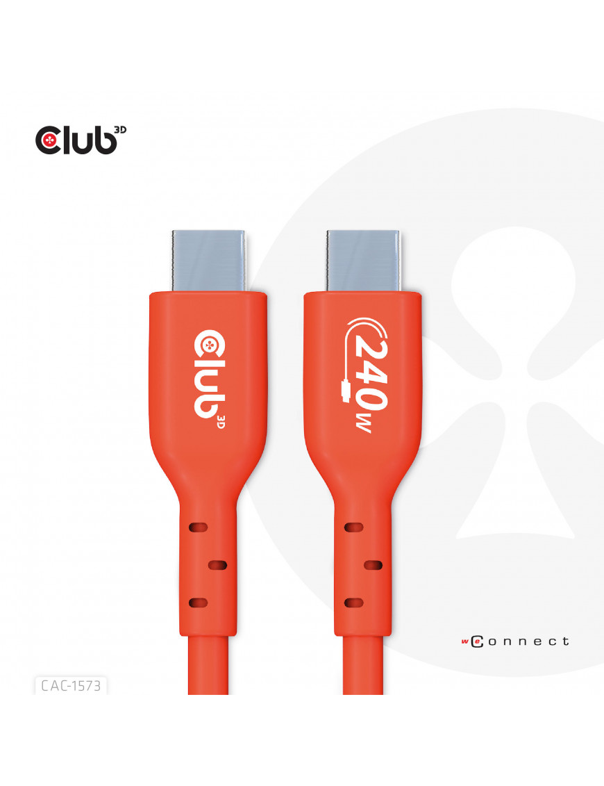 Club3D Club 3D USB 2.0 Typ-C Kabel USB-IF PD 240W St./St. 2m