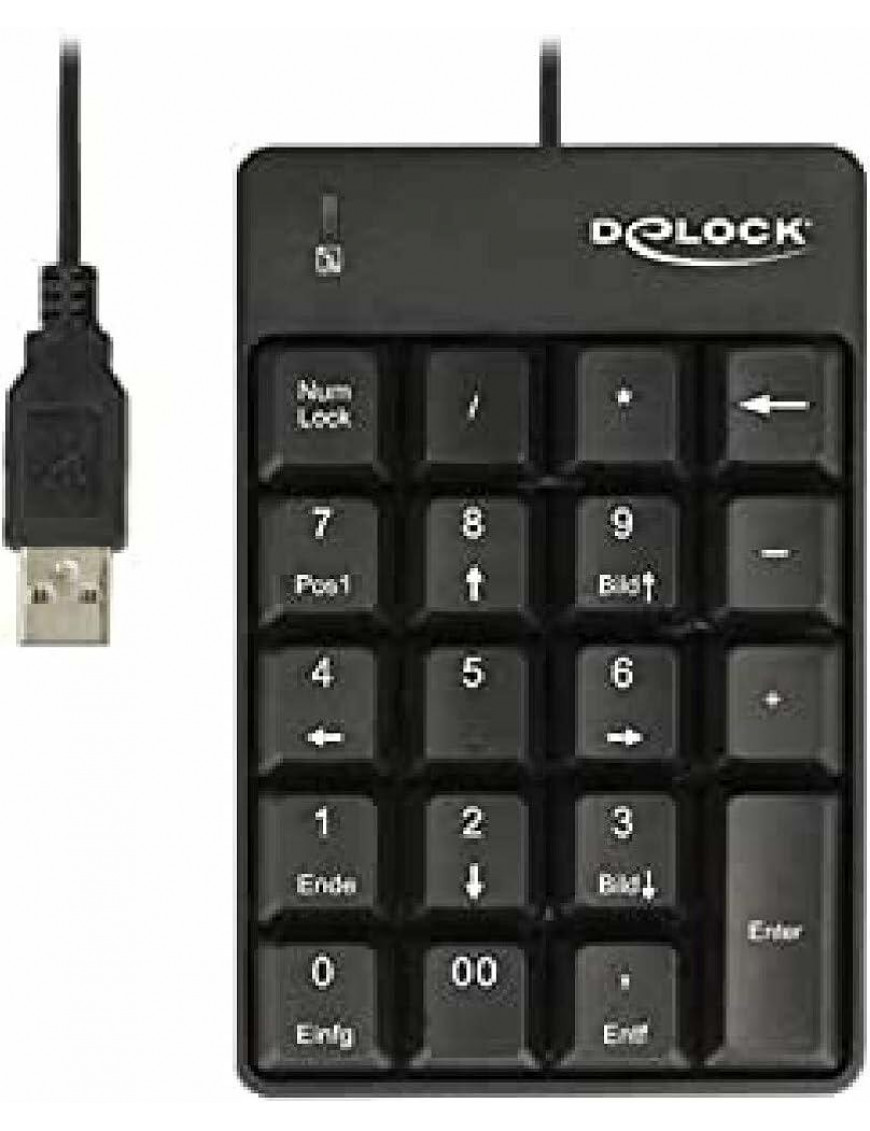 DeLOCK Delock USB Nummernblock 19 Tasten schwarz