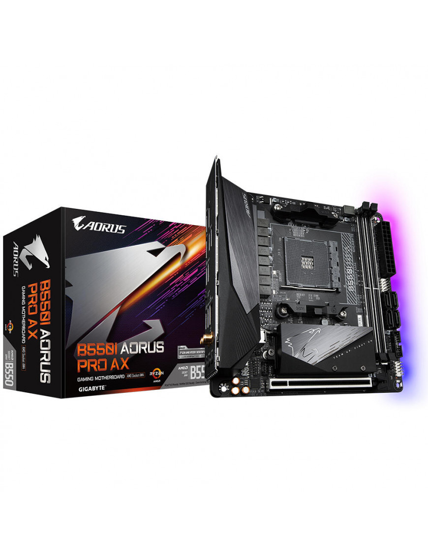 Gigabyte B550i AORUS Pro AX Mini ITX Mainboard Sockel AM4 M.