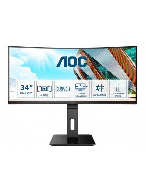 AOC CU34P2A 86,4cm (34“) UWQHD VA Monitor Curved 21:9 HDMI/D