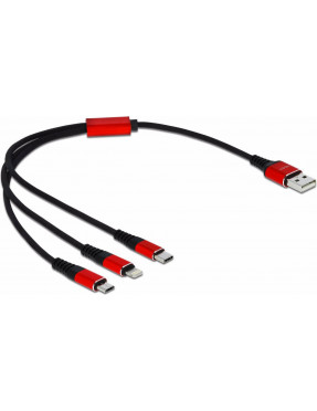 Delock USB Ladekabel 3 in 1 für Lightning