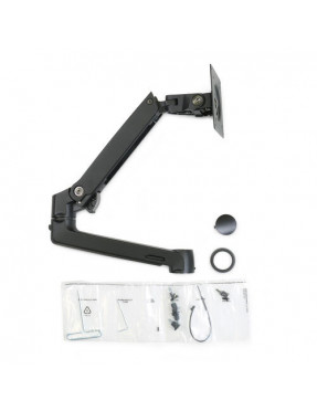 Ergotron Zusatzarm inkl. Ringsatz für LX Monitor Arm in Schw