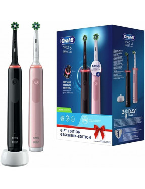 Oral-B Pro 3 3900 Duo Zahnbürste Schwarz / Pink