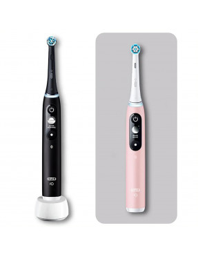 Oral-B iO Series 6 Duo Elektrische Zahnbürste Schwarz / Rosa