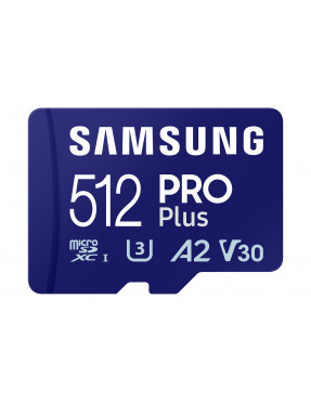 Samsung PRO Plus 512 GB microSDXC-Speicherkarte (2023) mit U