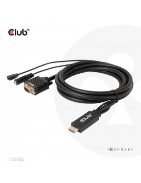 Club3D Club 3D HDMI auf VGA Kabel St./St. 2m 28AWG