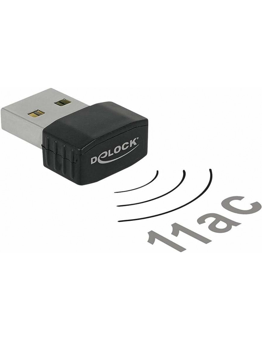 DeLOCK Delock USB 2.0 Dualband WLAN ac/a/b/g/n Stick 433 + 1