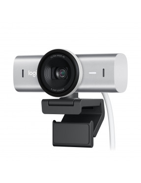 Logitech MX Brio Ultra Pale Grey, Webcam mit 4K für Zusammen