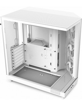 NZXT H6 Flow - Mid-Tower Airflow Gaming Gehäuse Weiß Glasfen