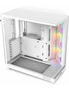 NZXT H6 Flow RGB Mid-Tower Airflow Gaming Gehäuse Weiß Glasf