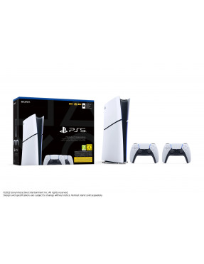 SONY Sony PS5 Konsole SLIM Digital Konsole + 2. Controller