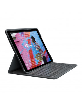 Logitech Slim Folio Hülle und Tastatur für Apple iPad 10,2