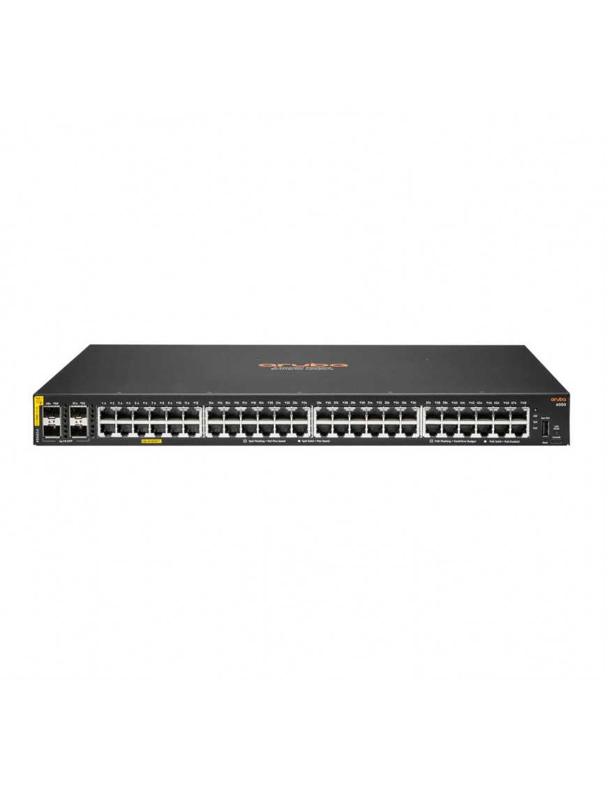 HP Enterprise HPE Aruba 6000 48G Class4 PoE 4SFP 370W Switch