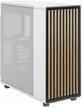 Fractal Design North Chalk White Gaming Gehäuse Mesh Seitenf