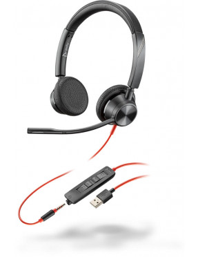 Poly Blackwire USB C3325-M schnurgebundenes Stereo Headset U