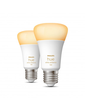 Philips Hue White Ambiance E27 Doppelpack 2x806lm 75W