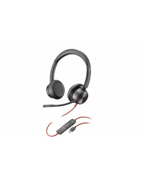Poly Blackwire 8225 USB-C Stereo-Headset + USB-C/A-Adapter, 