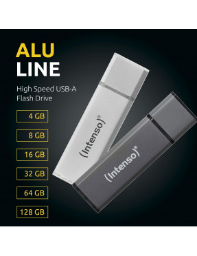 Intenso 4GB Alu Line USB 2.0 Stick silber Aluminium