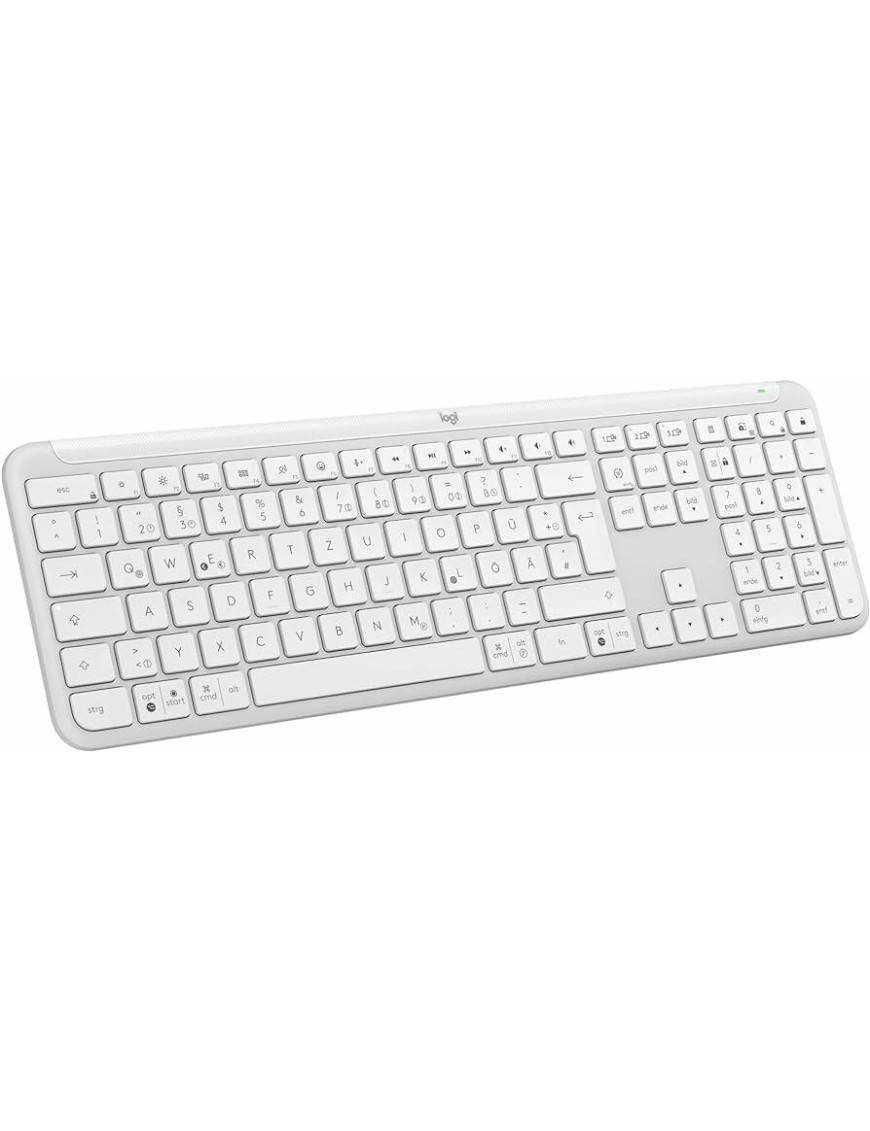 Logitech Signature Slim K950 Pale Grey - Kabellose Tastatur 