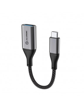ALOGIC Super Ultra USB 3.1 USB-C auf USB-A Adapter 15cm grau