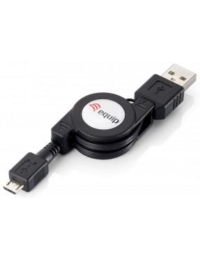 Equip EQUIP 128595 USB 2.0  A to Micro-B ausziehbares Kabel,