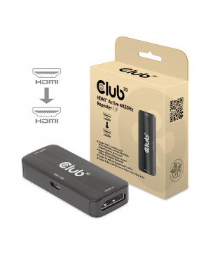 Club3D Club 3D HDMI Aktiver 4K60Hz Repeater B/B Micro USB Ad