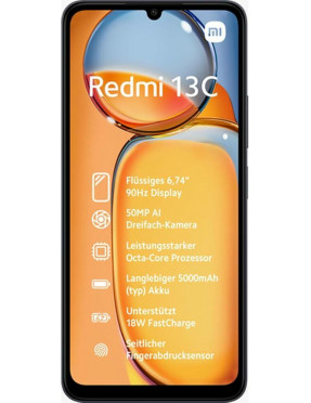 Xiaomi Redmi 13C 4/128GB Dual-SIM Smartphone midnight black 