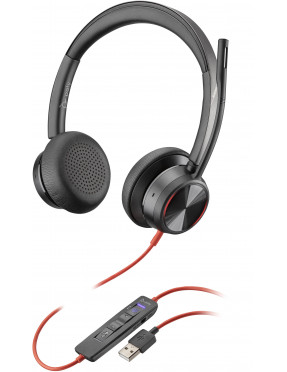 Poly Blackwire 8225 USB-A Stereo-Headset, MS-Teams, ANC
