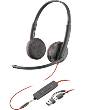 Poly Blackwire 3225 Stereo (UC) Headset USB-C/A, 3,5mm Klink