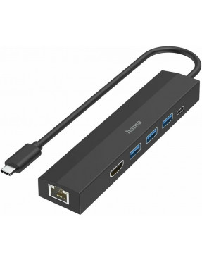 Hama 200144 USB-C Multiport-Adapter, schwarz