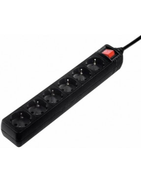 Hama 00137266 Steckdosenleiste, 6-fach, mit Schalter, 5 m, S